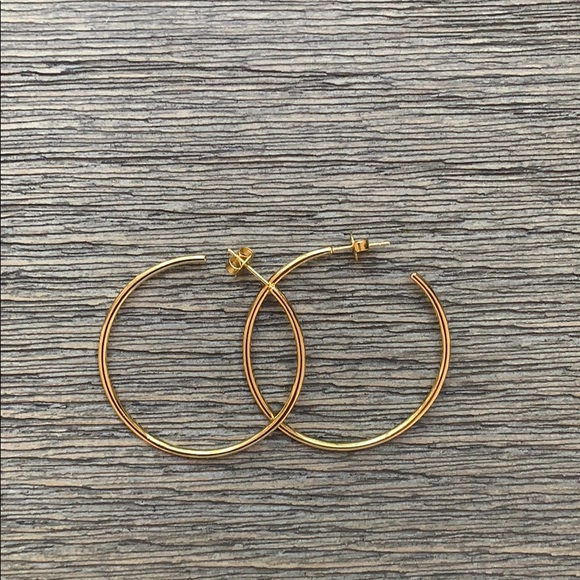 november six Jewelry - Gold plated hoops